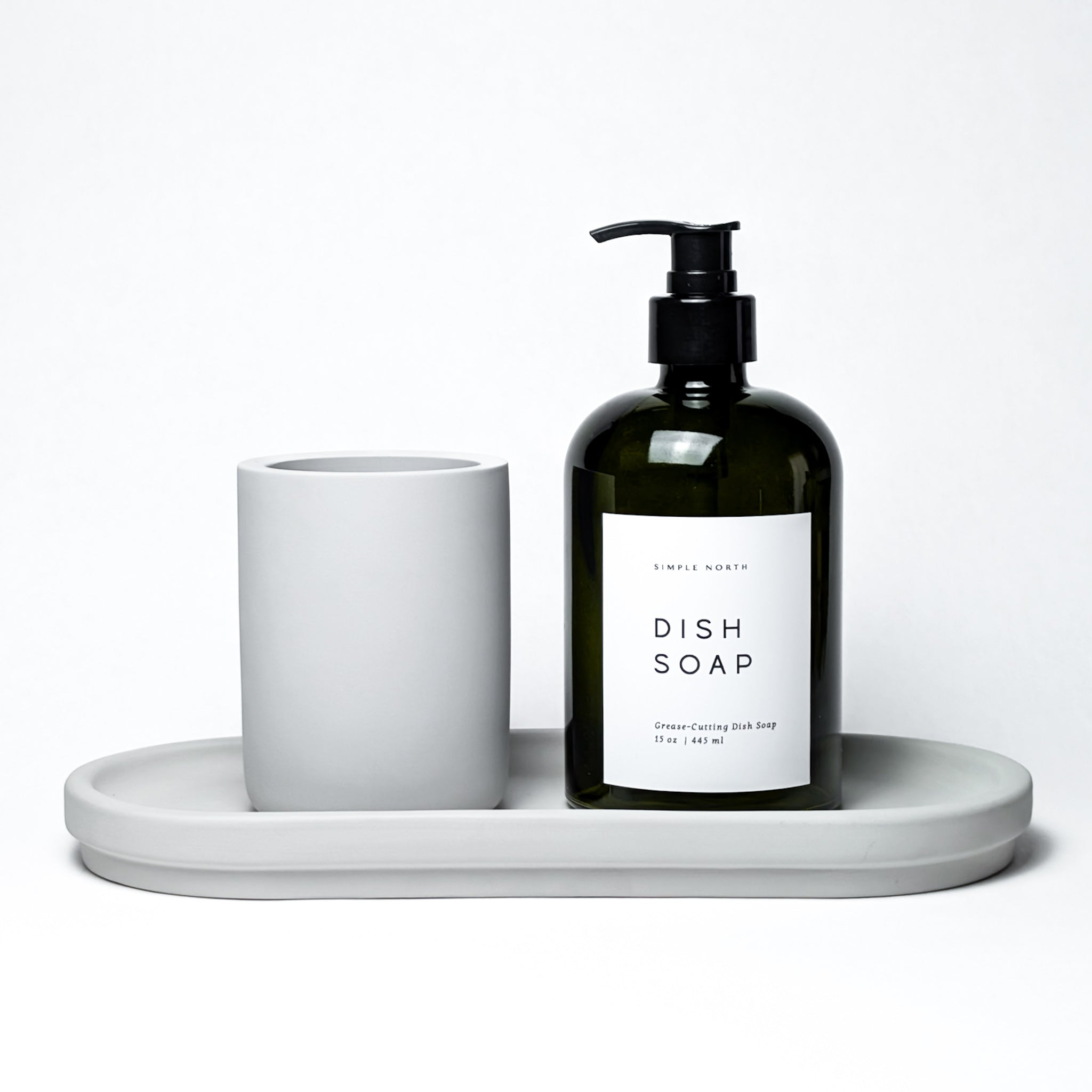 Natural Stone Brush Holder